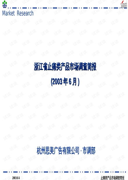 止痛类产品市场调查报告 现状、趋势与竞争格局分析